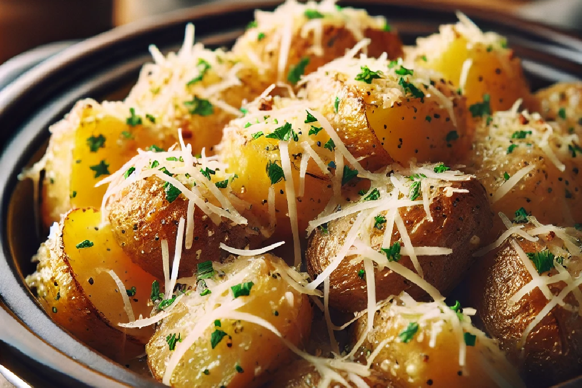 Crockpot Parmesan Roasted Potatoes