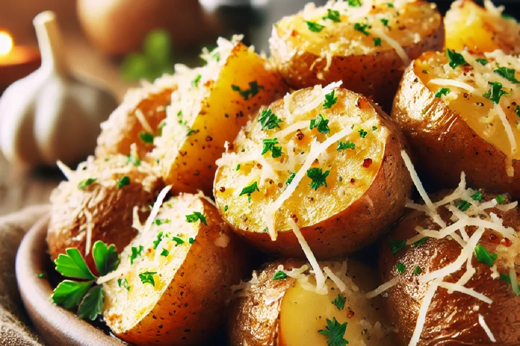 Crockpot Parmesan Roasted Potatoes