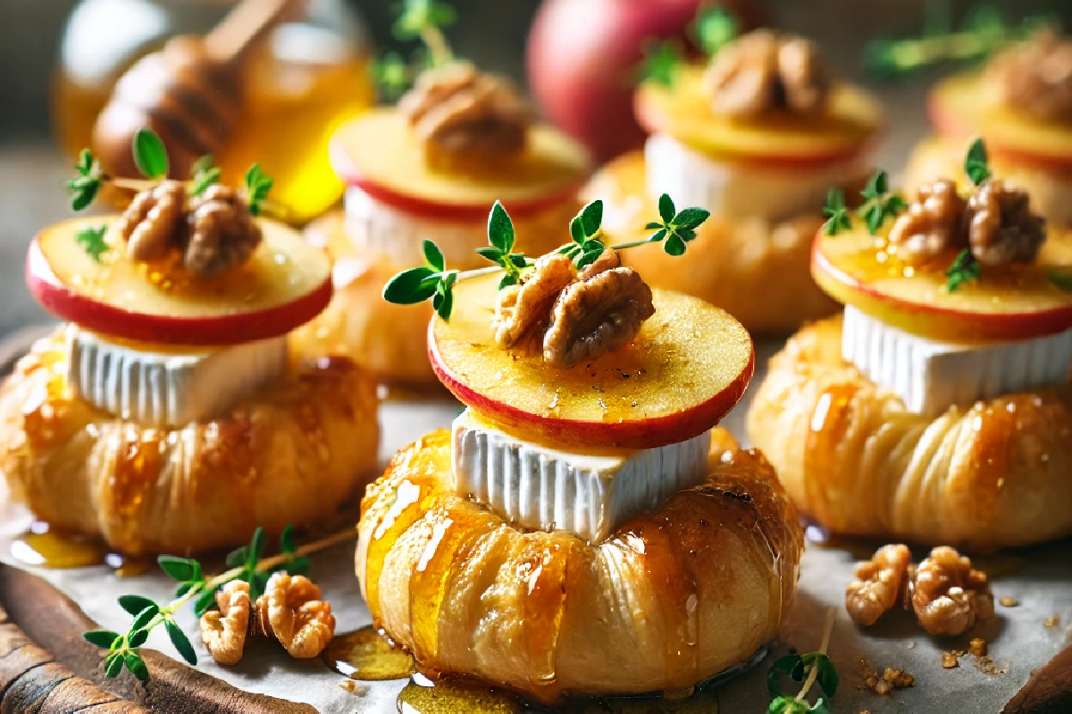 Apple and Brie Puff Pastry Bites