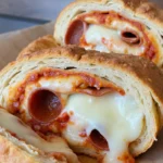 Tremendous Loaded Pepperoni Pizza Stromboli