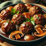 Slow Cooker Salisbury Steak Meatballs