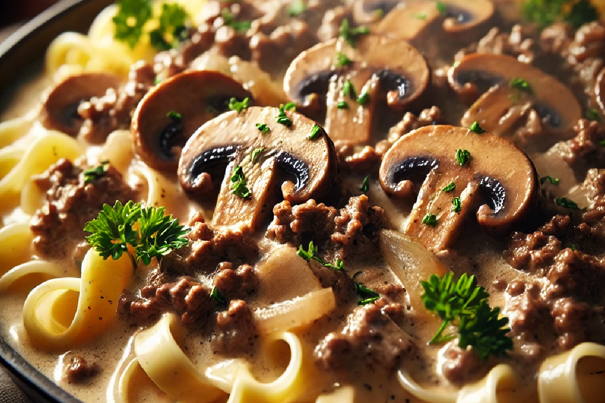 Simple Beef Stroganoff