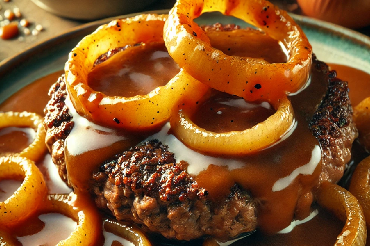 Hamburger Steak with Onions and Gravy