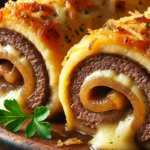 French Onion Beef Roll-Ups