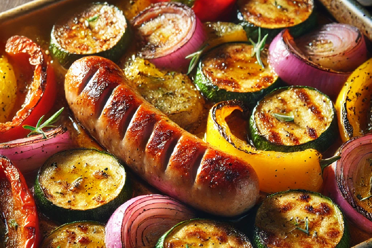 Sheet Pan Sausage and Vegetables