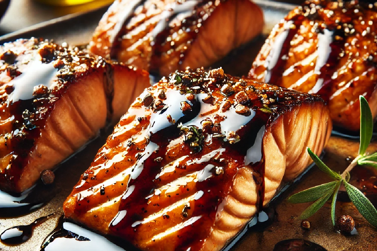 Balsamic-Glazed Salmon Fillets