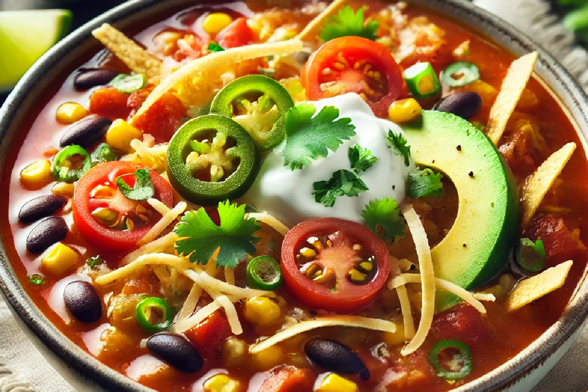 Crockpot Chicken Tortilla Soup