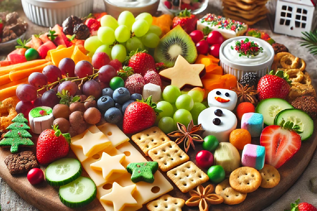 Christmas Snack Board for Kids