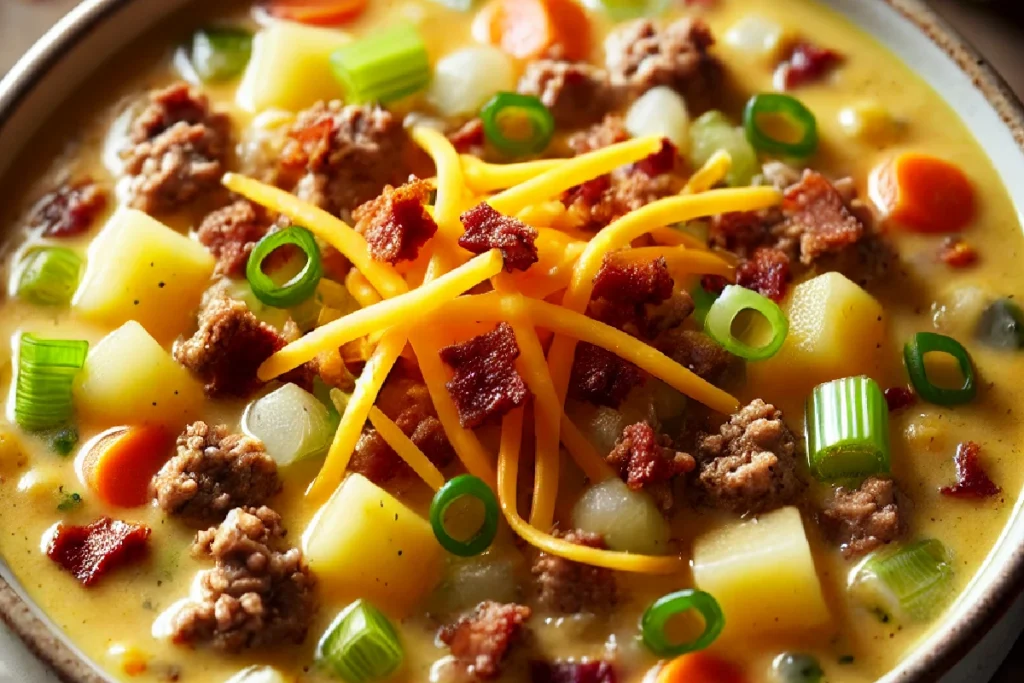 Cheeseburger Soup