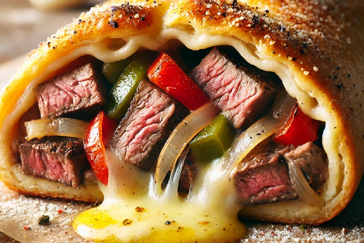 Philly Cheesesteak Stromboli