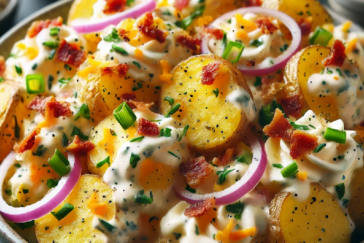 Crispy Smashed Potato Salad