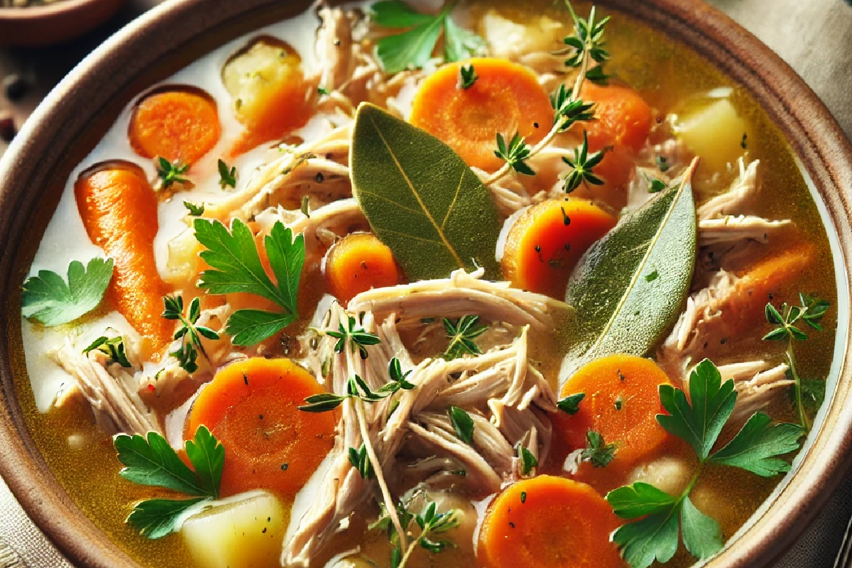 Leftover Turkey Soup