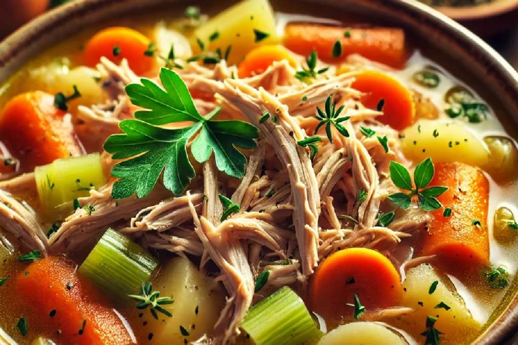 Leftover Turkey Soup