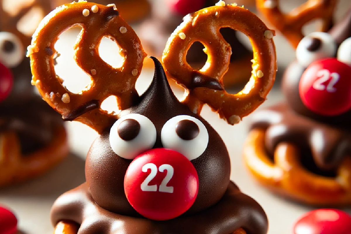 Reindeer Pretzel Bites