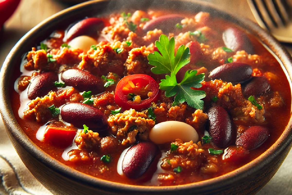 Hearty Turkey and Bean Chili