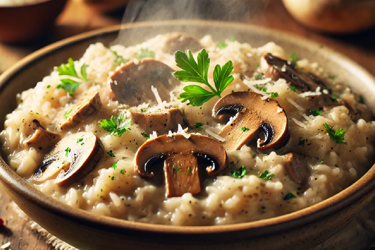 CrockPot Mushroom Risotto