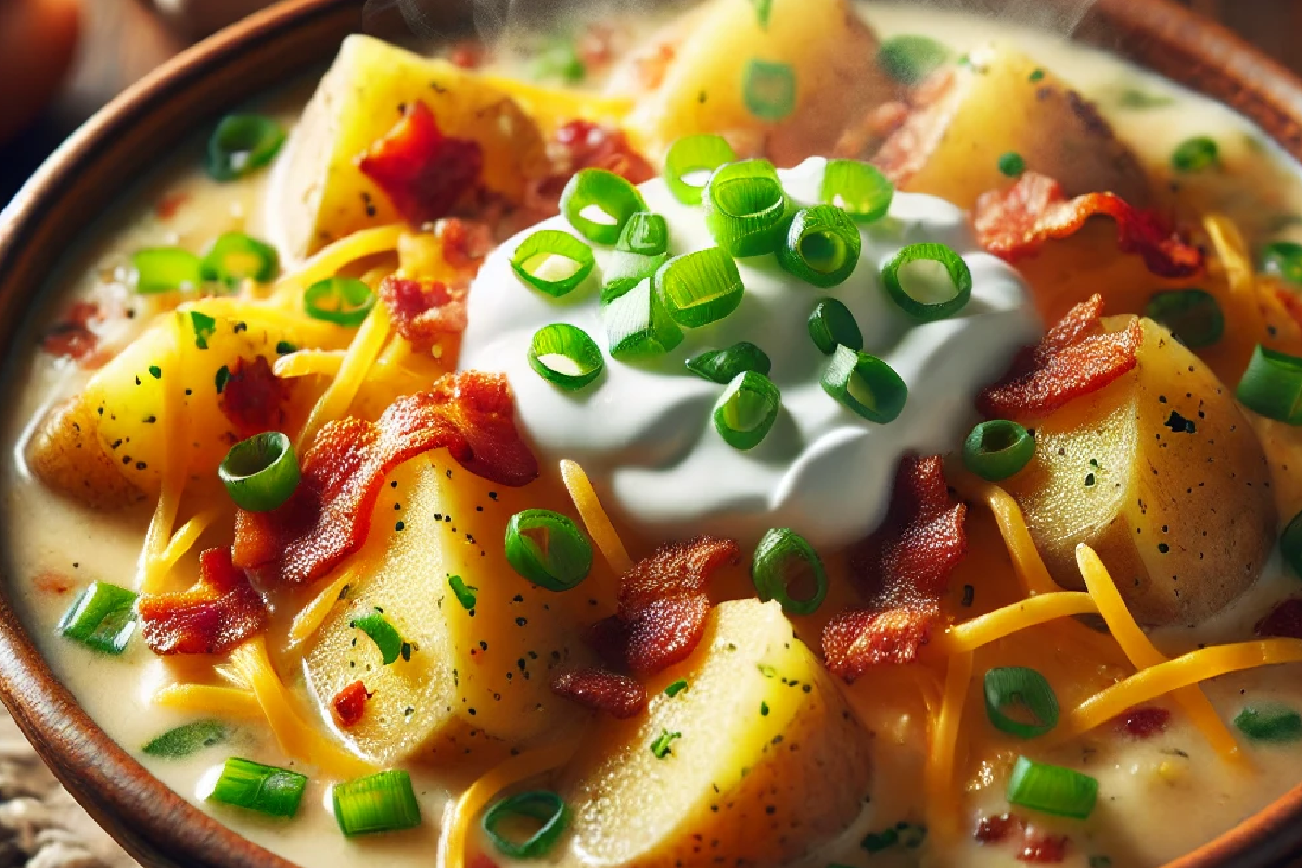 Slow Cooker Loaded Baked Potato Soup