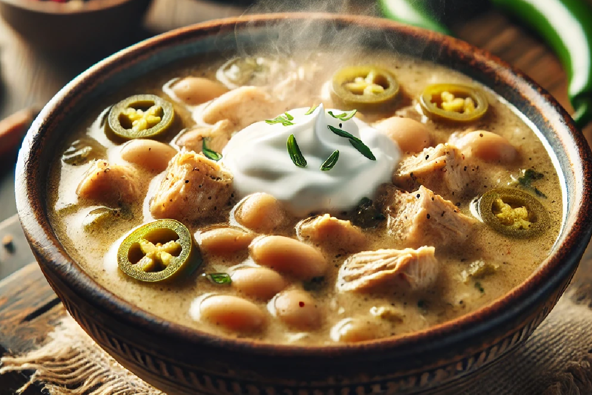 Slow Cooker White Chicken Chili