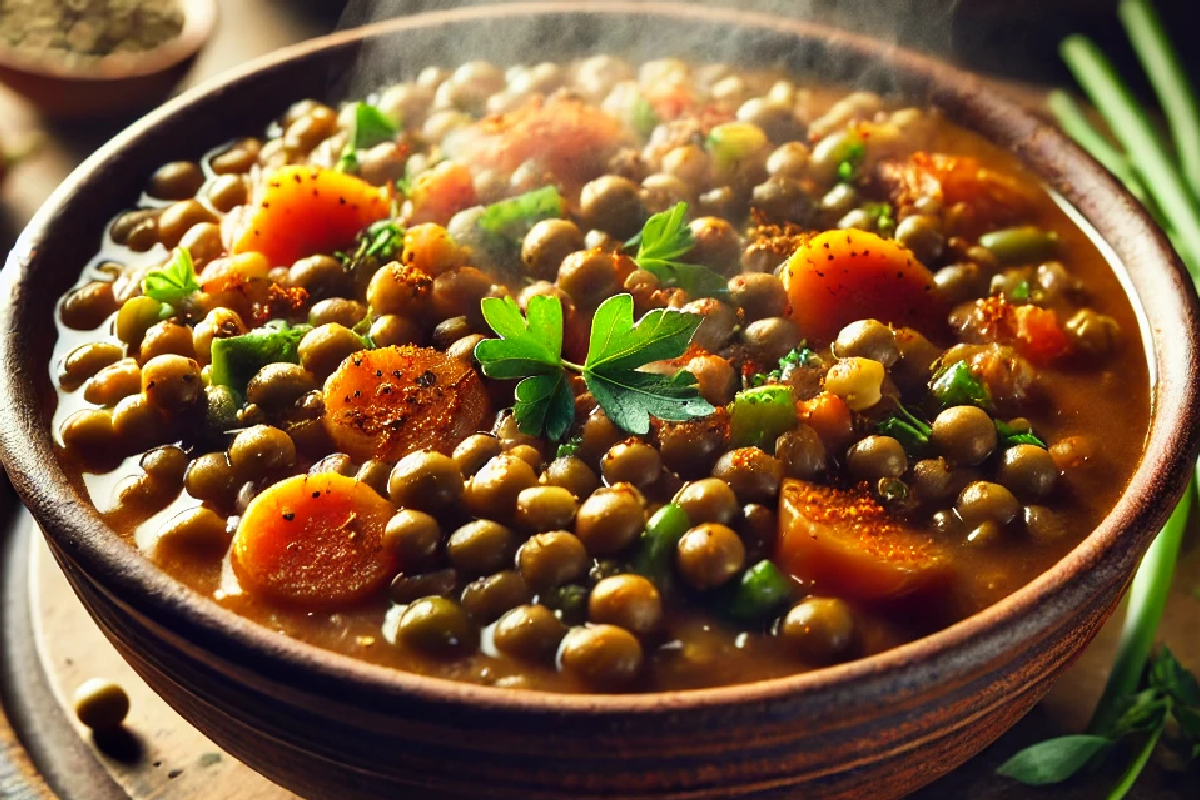 Slow Cooker Curried Lentil Stew