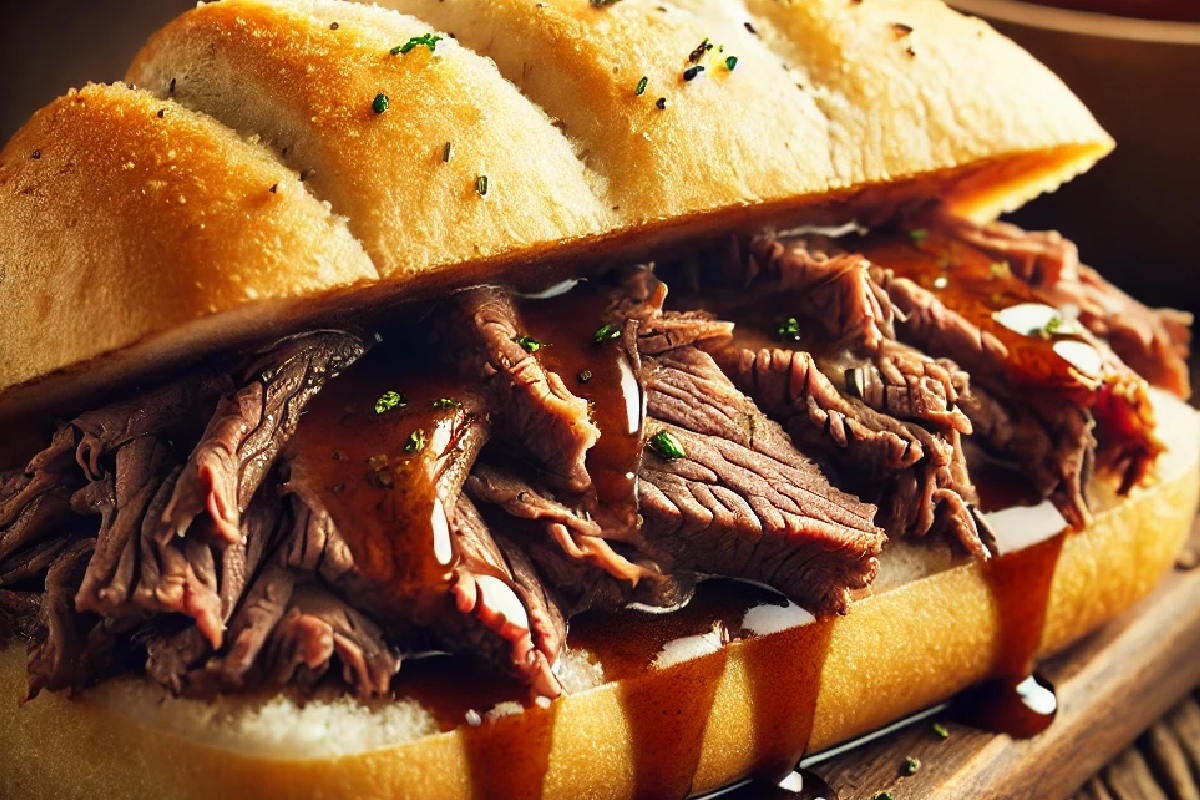 Slow Cooker French Dip Sandwiches