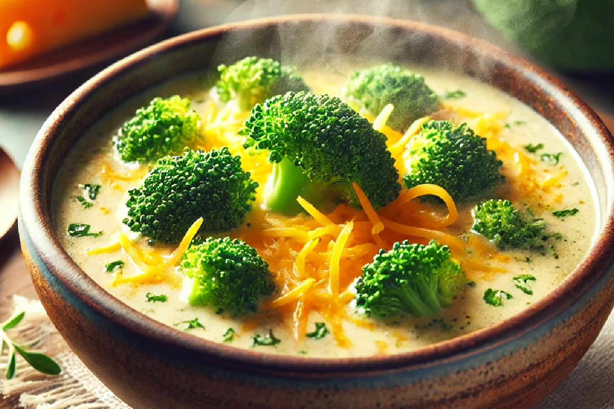 Slow Cooker Broccoli Cheddar Soup