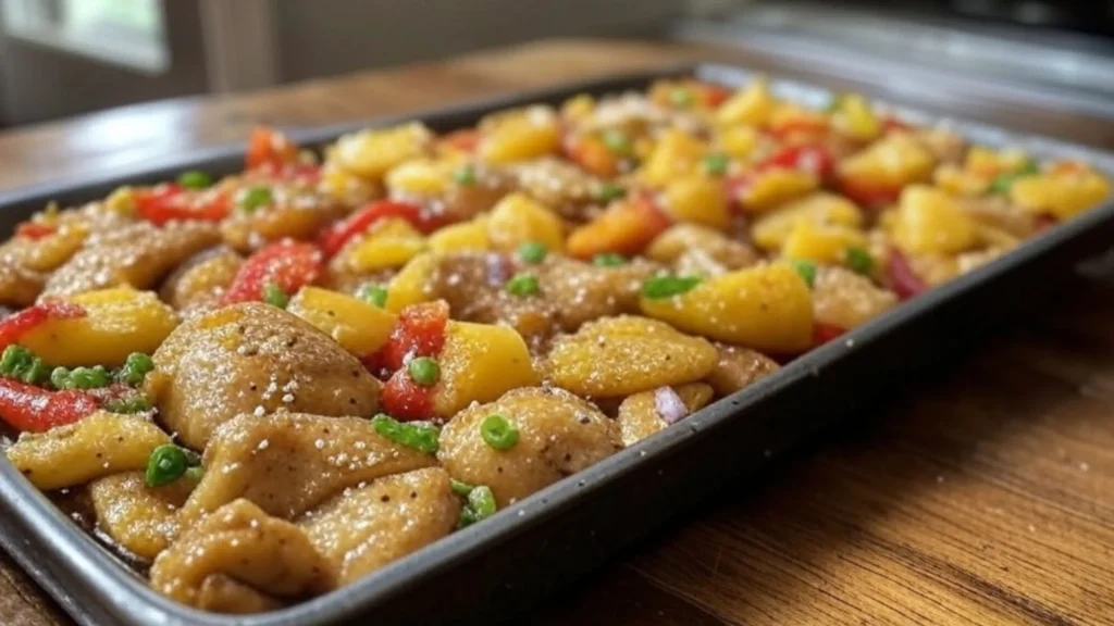 Hawaiian Chicken Sheet Pan