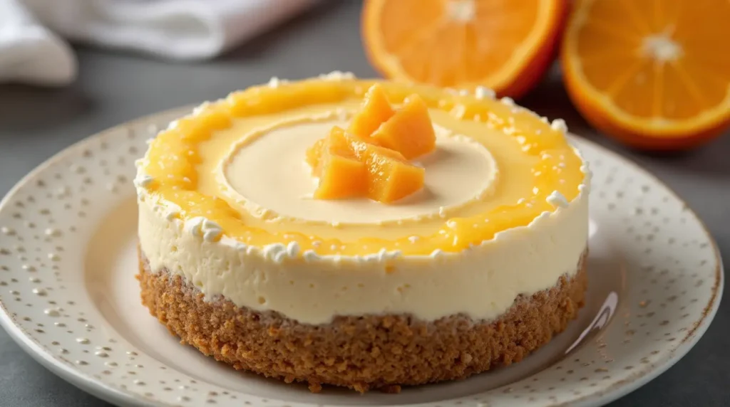 no bake orange creamsicle cheesecake